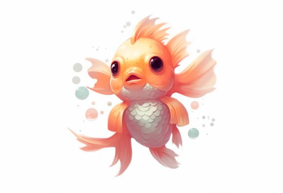 Capturing Joy: The Appeal of Goldfish Kawaii Animal Art