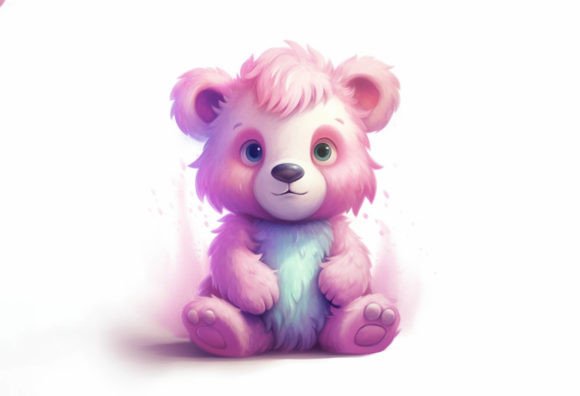 Charm Your Audience with Bear Kawaii Animal Digital Art