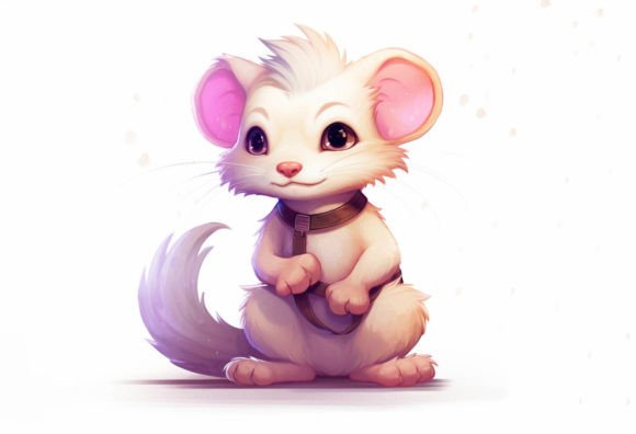 Charming Ferret Kawaii Animal: A Designer's Asset Guide