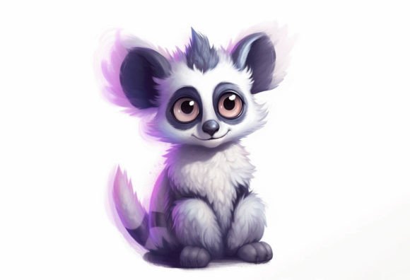 Lemur Kawaii Animal: A Playful Twist for Modern Design