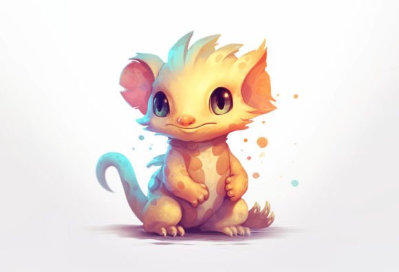 Newt Kawaii Animal: A Charming Digital Asset for Modern Creators