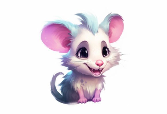 Opossum Kawaii Animal: Unleash Charming Digital Art